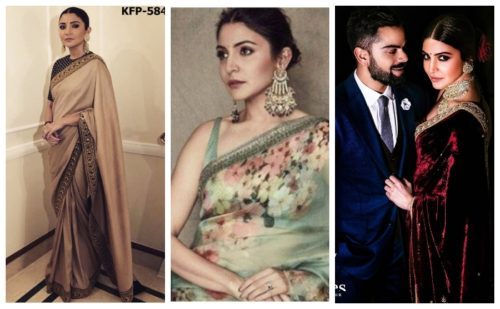 anushka sharma in saree
