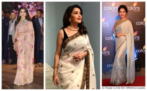 madhuri dixit in saree