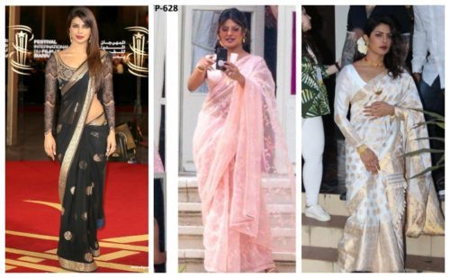 priyanka chopra in sarees