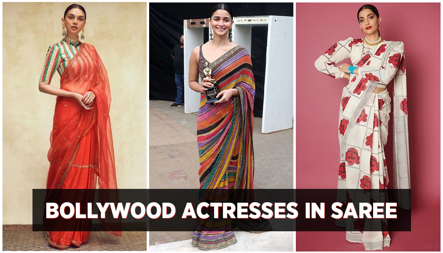 bollywood actresses in saree