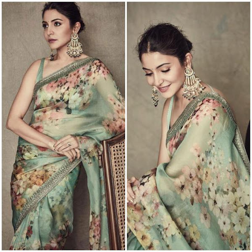 Anushka sharma in designer saree