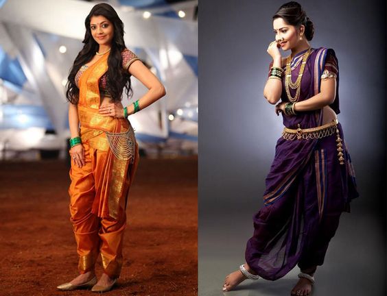 Maharashtrian Saree style according to state