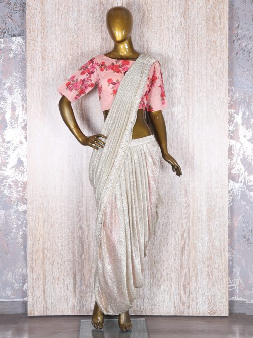 Ready to wear saree with Dhoti drape