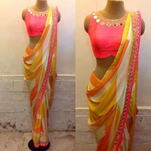 Traditional Nivi style Saree