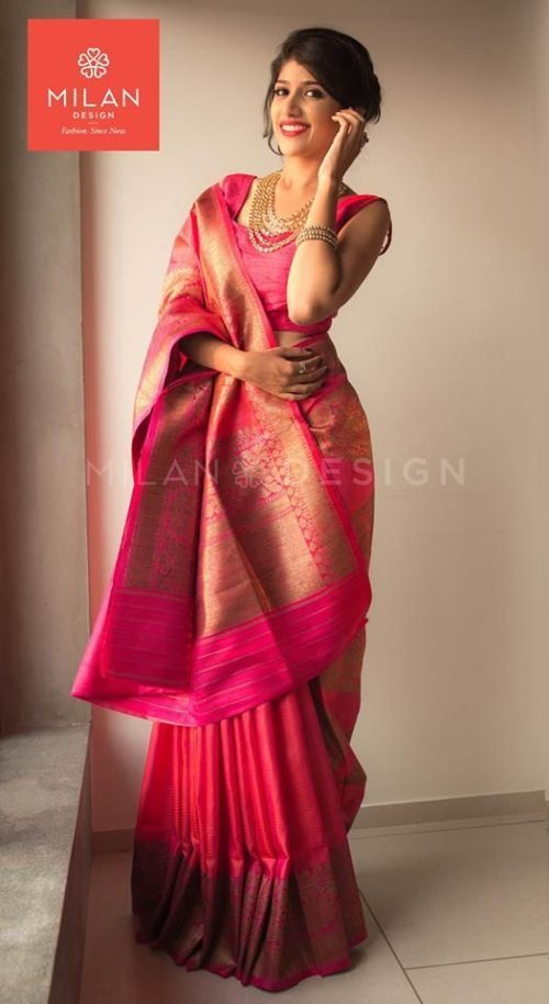 saree draping like lehenga