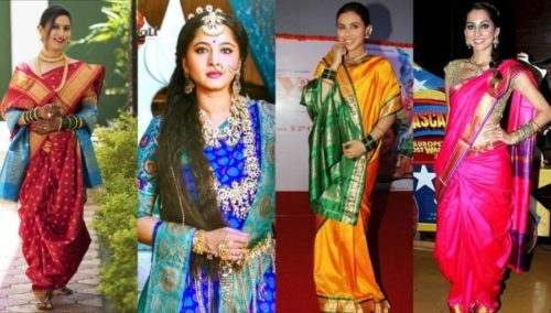 View Celebrity style G3+ Fashion Silk Sarees Maharashtrian Saree Styles