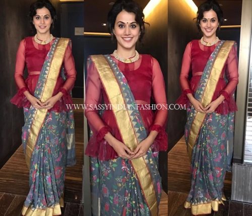 saree pallu draping styles