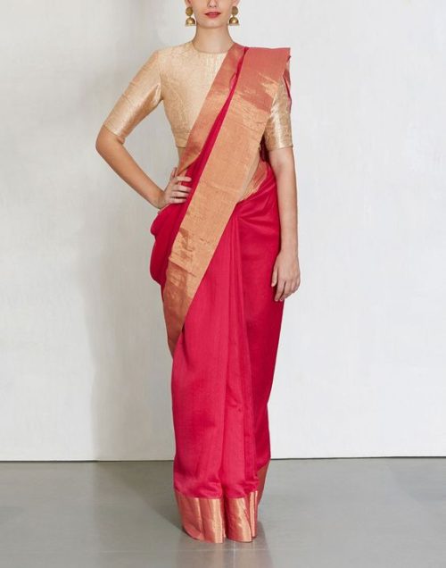 Saree Pallu Style for Festivals & Weddings