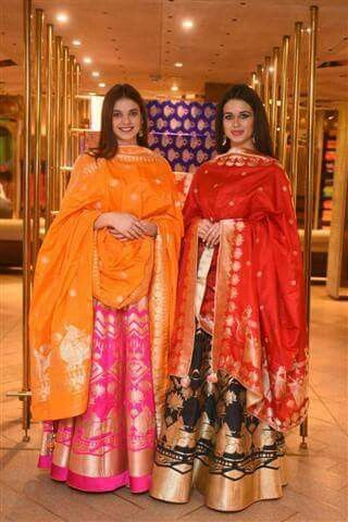 How to Style Silk Dupatta over Salwar