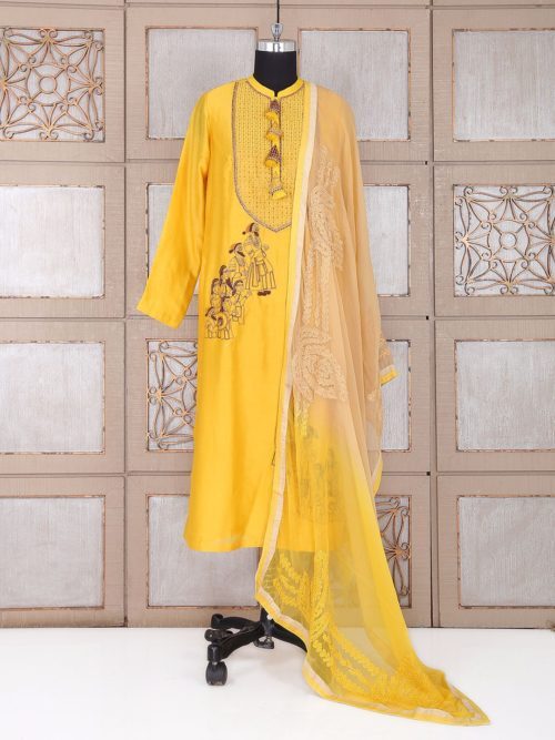 Straight Cut Salwar Kameez