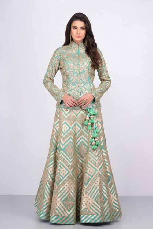 Peplum style Lehenga Choli for Weddings