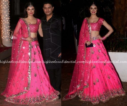 Divya Kuma Khosla & Husband at Shilpa Shetty's Diwali Party 2017