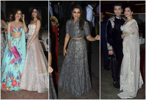 Sri Devi daughters, Parineeti Chopra, Deepika Padukone Diwali party 2017