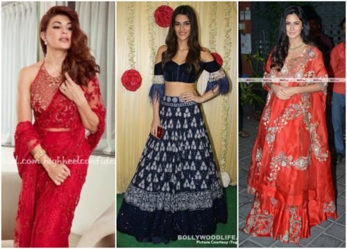Jacqueline Fernandez and Katrina Kaif at Salman Khan's Diwali Party 2017 and Kriti Sanon at Ekta Kapoor's Diwali Party 2017