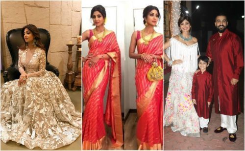 Shilpa Shetty at Diwali Party 2017