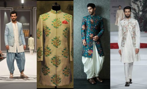 View more mens Indo-western collection Indian groom sangeet outfit ideas