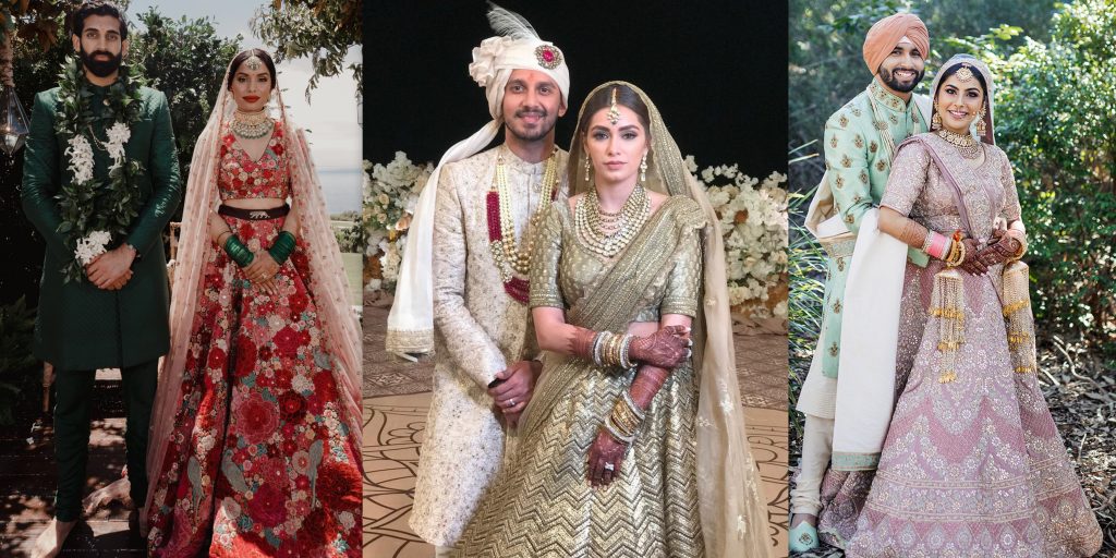 couple who wore contrasting outfit