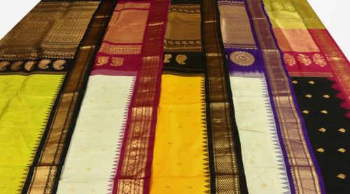 gadwak silk borders saree