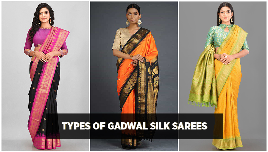 Types of Gadwal Silk Sarees