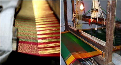 history of kanjivaram silk sarees