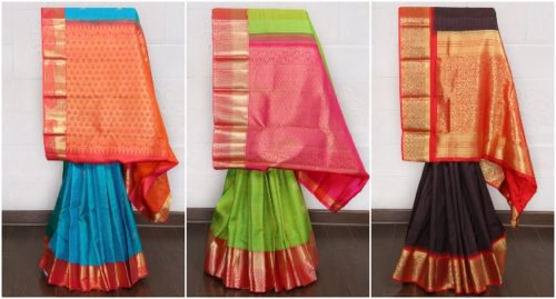 modern styles of Kanjivaram sarees