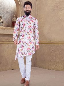 printed mens kurta suits