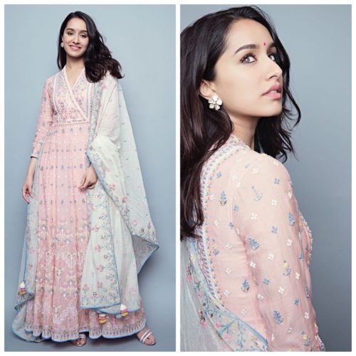 View more Anarkali Dress Collection Shraddha Kapoor look in a Lucknowi Anarkali Dress