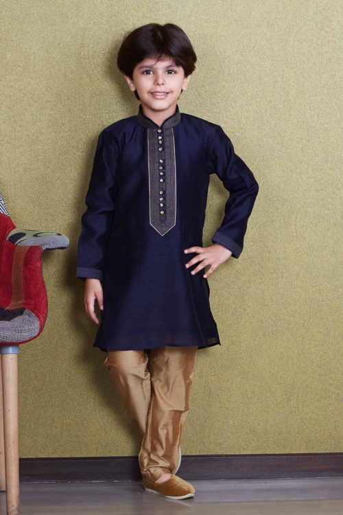 View Boys Simple Placket kurta suit Boys Simple Placket kurta suit