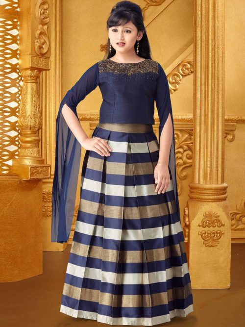 Girls Pleated lehenga choli