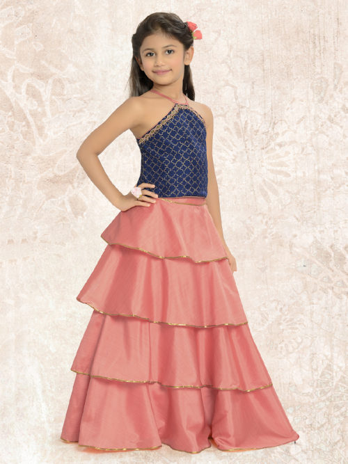 Girls ruffle lehenga choli