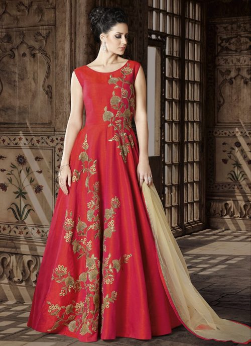Silk Anarkali Suit