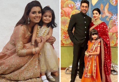 mother's outfit look with Salwar kameez and Saree