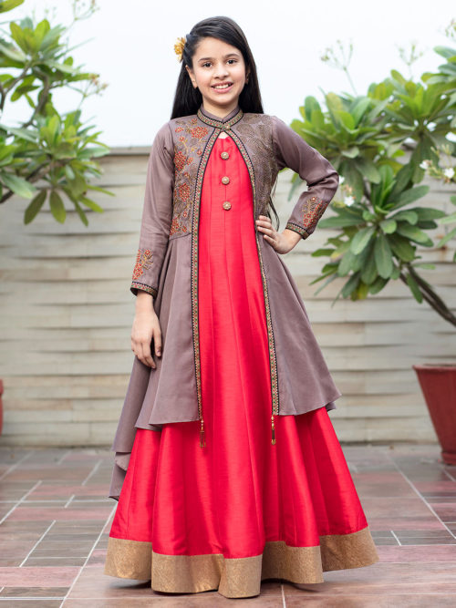 Jacket Style Gown For Your Cute One