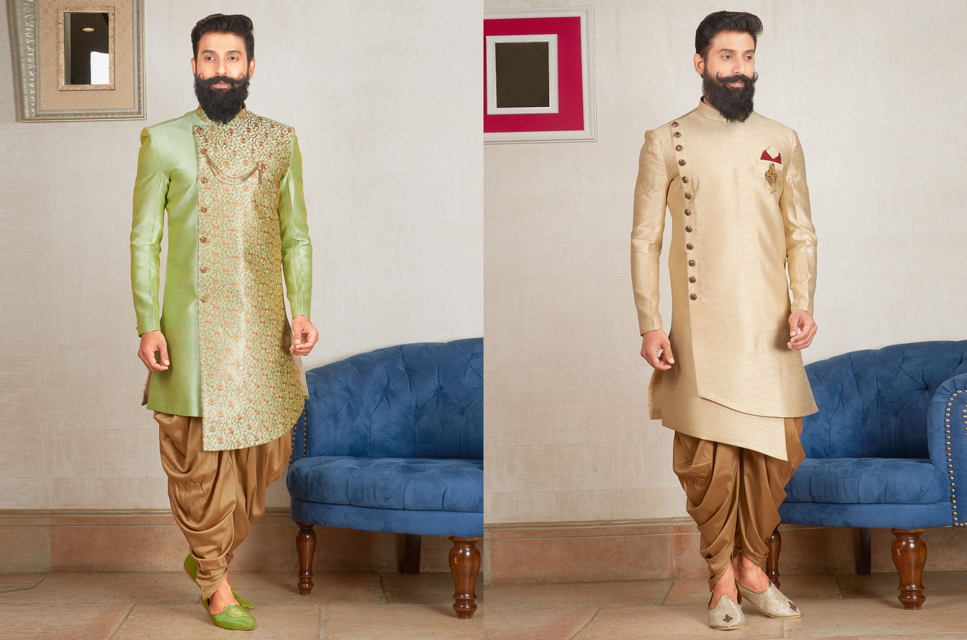 latest mens indo western, designer indo western for men, top trends of mens indo western