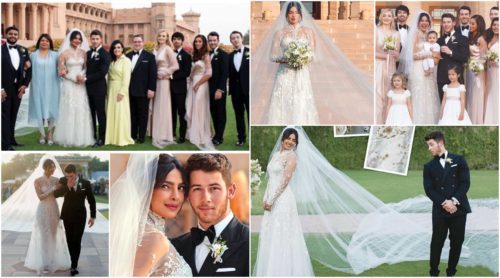 Priyanka and Nick's outfits Christian Marriage