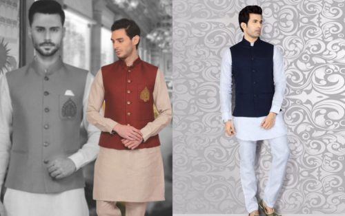 latest waistcoat set for men