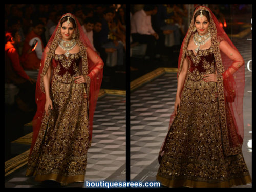 A-LINE LEHENGA for Pear shape body structure