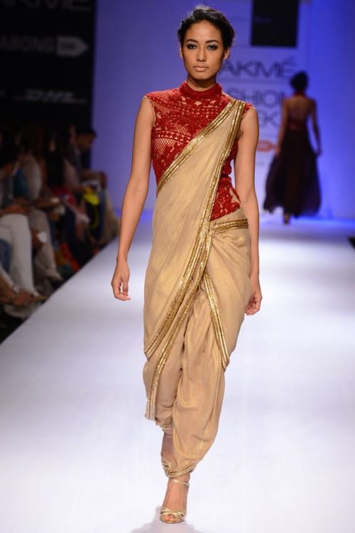 View similar sarees Dhoti Style Saree For Party Wear