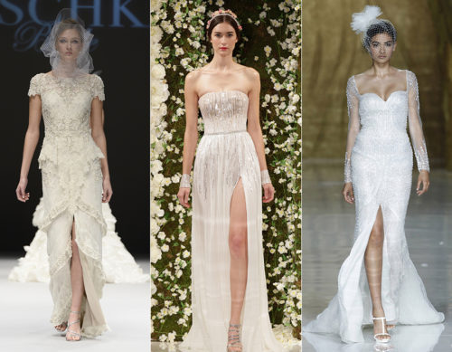 Front Slit Designer Gown