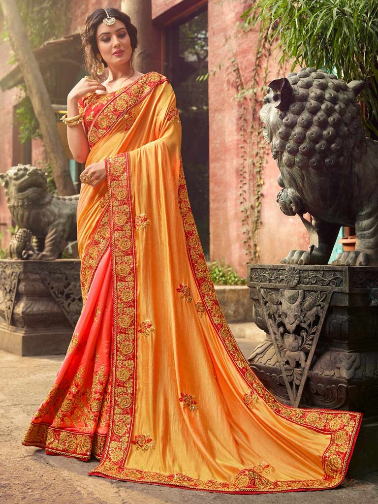 top trends of wedding saree, latest wedding saree design, designer wedding saree