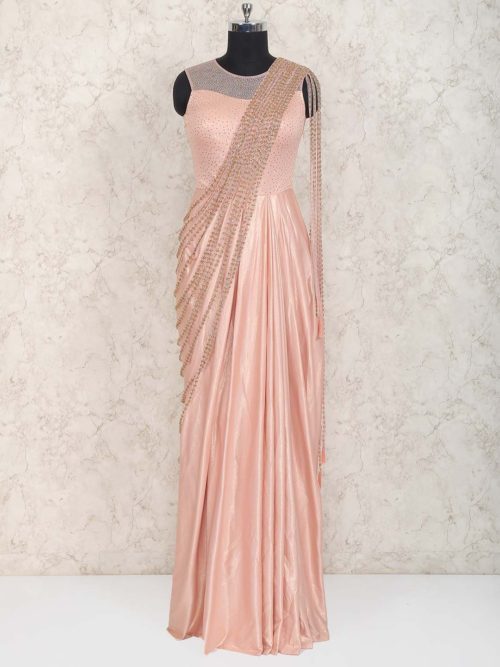 Designer wedding saree gown
