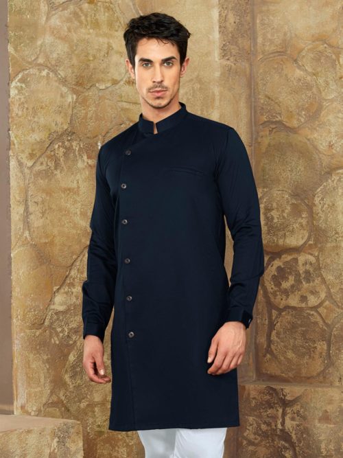 designer men short pathani kurta