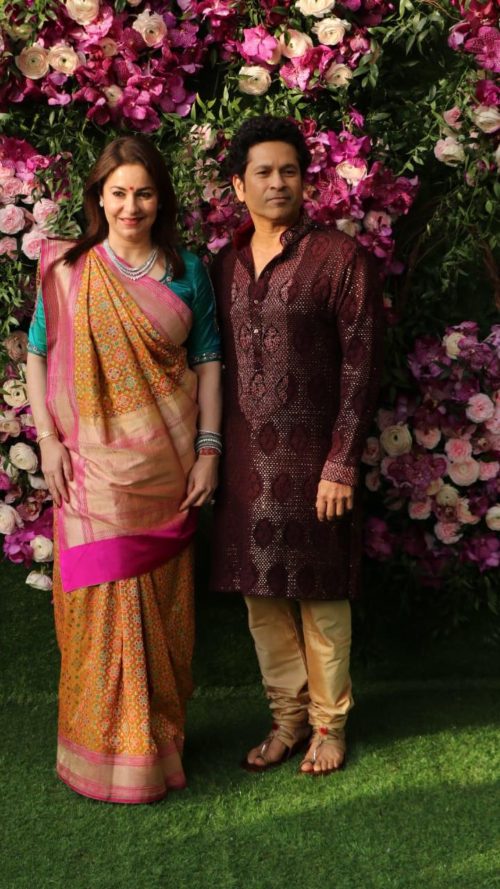 Anjali Tendulkar at Akash Ambani and Shloka Mehta