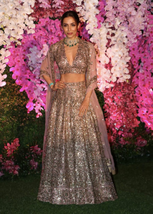 Malaika Arora at Akash Ambani Wedding Reception