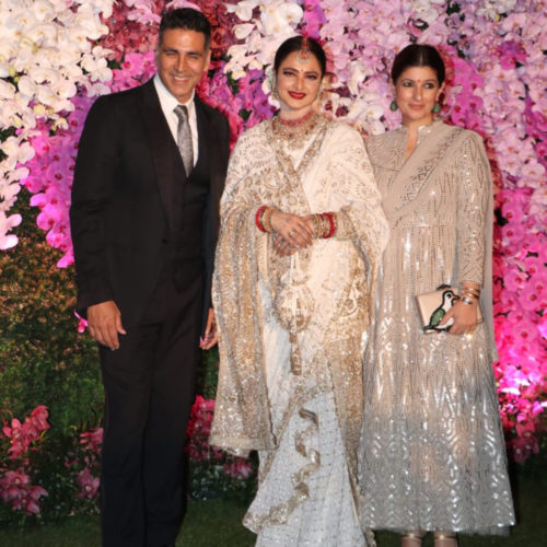 Rekha as Ambani Wedding Reception