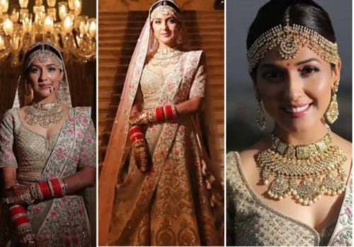 Neeti Mohan Pink Wedding Lehenga