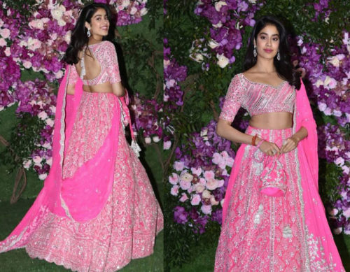 Jhanvi Kapoor in Manish Malhotra lehenga