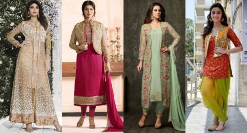 Jacket Style Salwar Suit For Eid