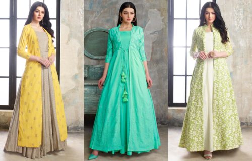 Jacket Style Salwar Suit For Eid