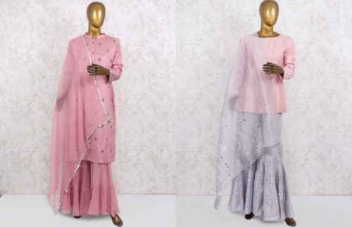 Sharara Suit With Long or Short Kameez